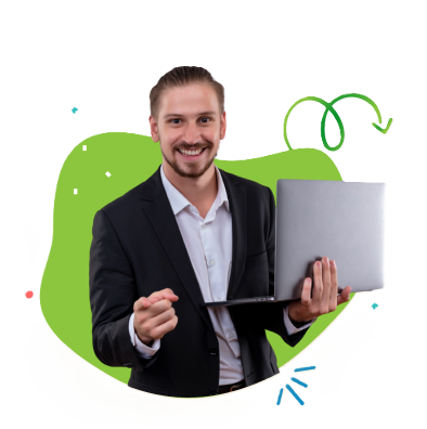 Team member with laptop